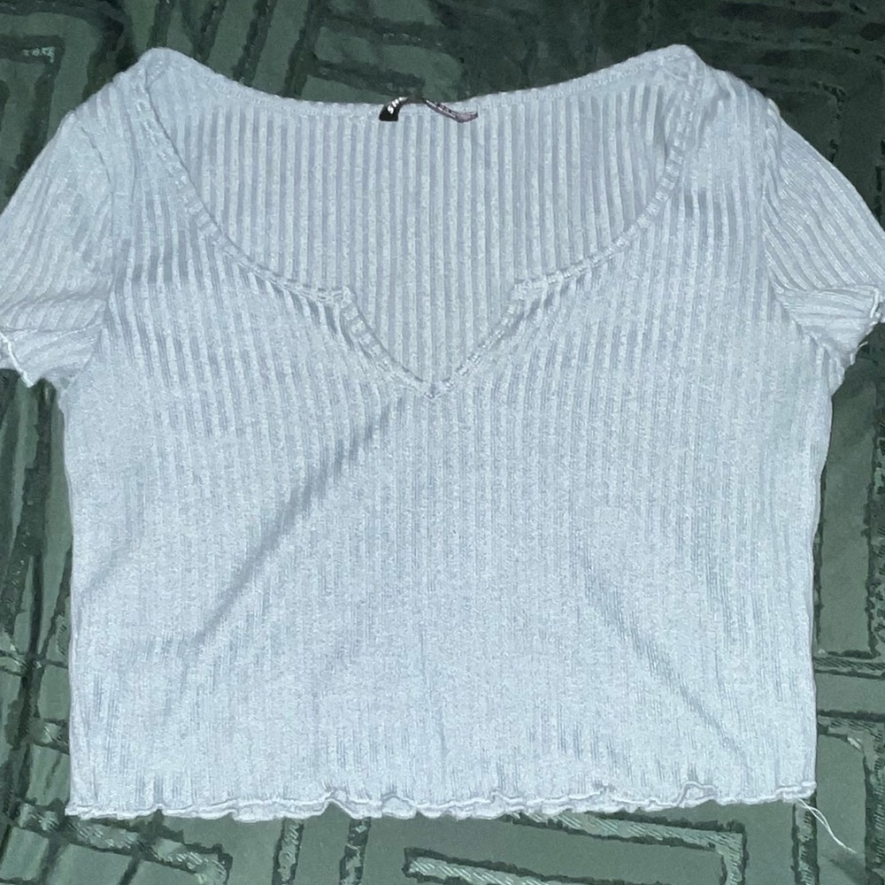 Seafoam green crop top